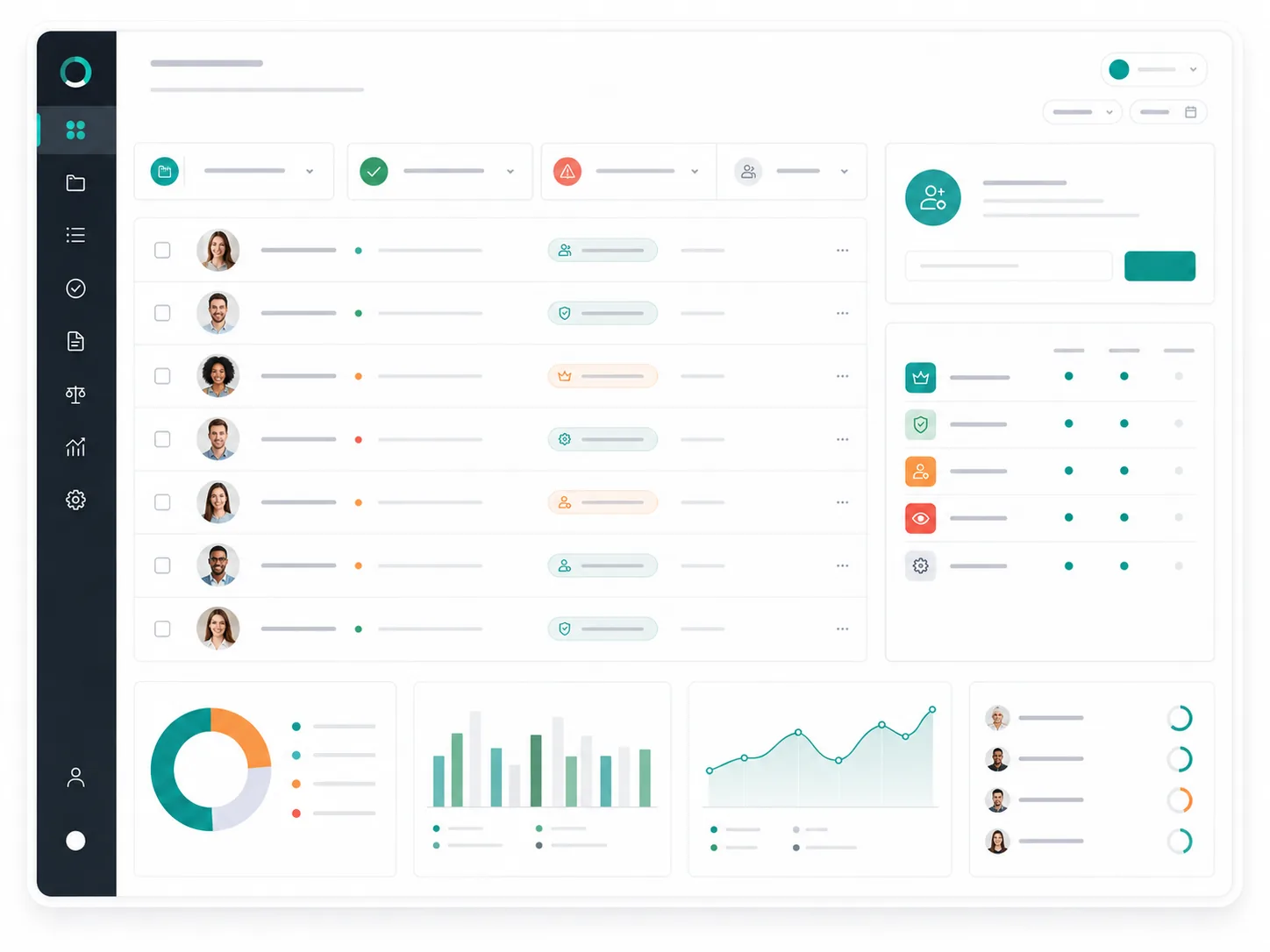 Donna365 dashboard showing matter workflow, AI review and reporting